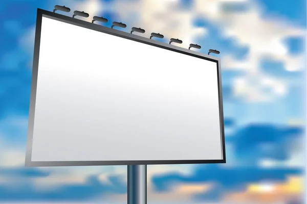 Пустой векторный рекламный щит, пустой экран — стоковый вектор