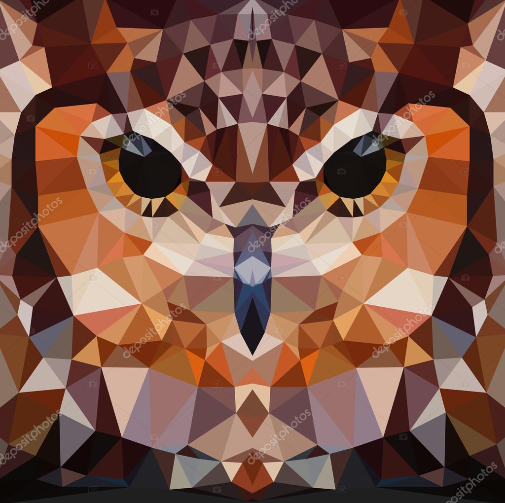 owl head silhouette vector