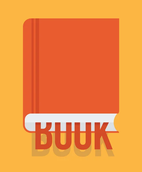 Concepto de vector de libro, diseño plano — Vector de stock