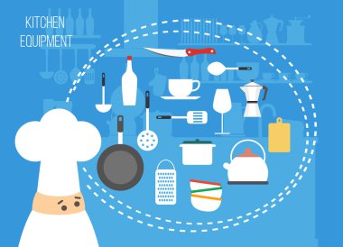 Gıda hazırlama mutfak vektör simge kümesi