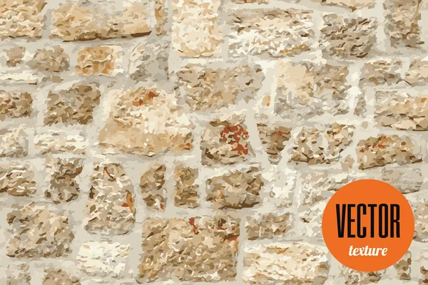 Vettore pietra muro texture sfondo medievale — Vettoriale Stock