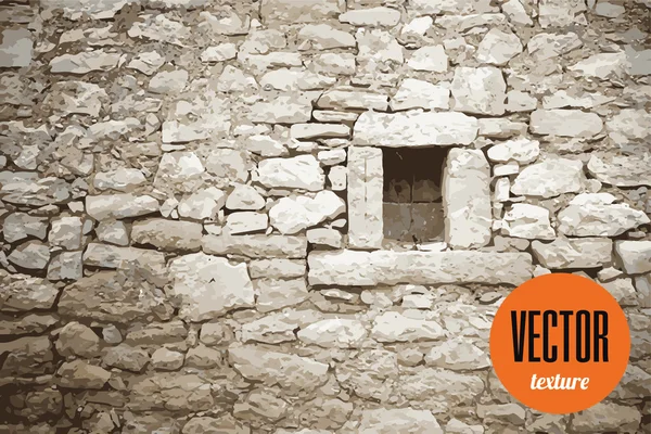 Vector pared de piedra textura fondo medieval — Vector de stock