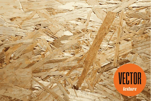 Textura del panel de madera prensada Vector OSB — Vector de stock
