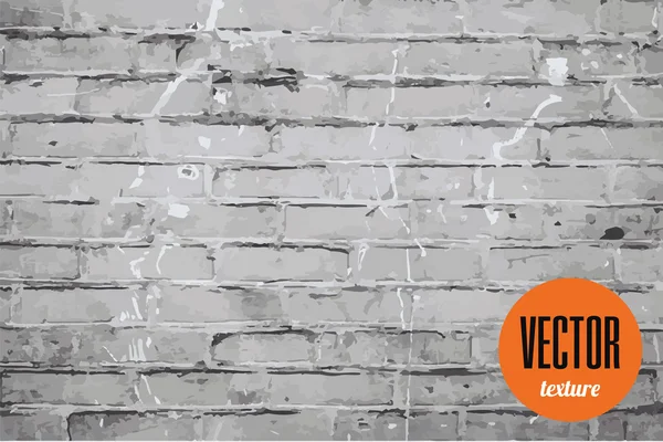 Doku grunge arka plan vektör eski tuğla duvar — Stok Vektör