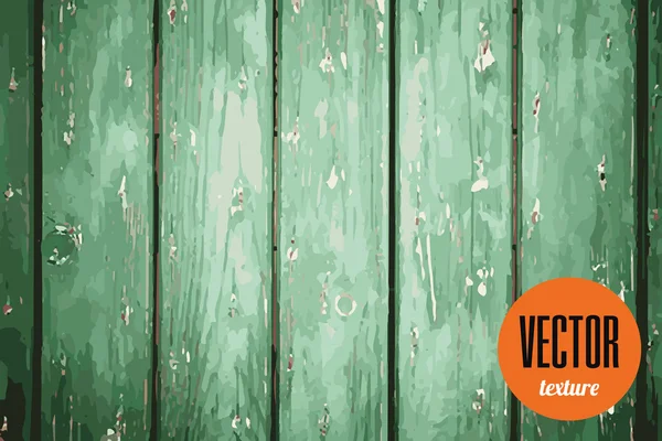 Vector verde madera tablones textura — Vector de stock