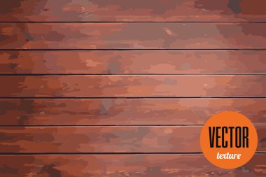 Vektör temiz ahşap plakalar doku koyu kahverengi