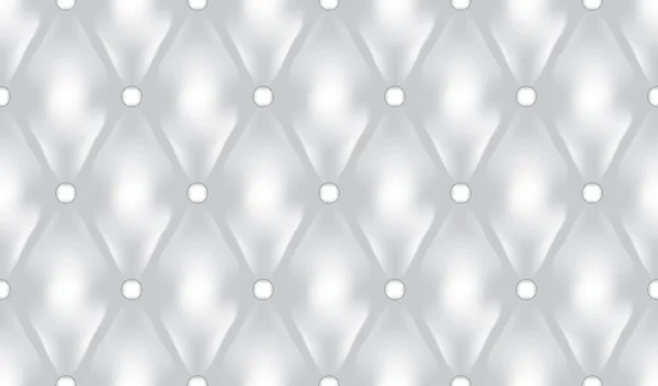 Weißes Luxus Steppvektor nahtloses Muster — Stockvektor