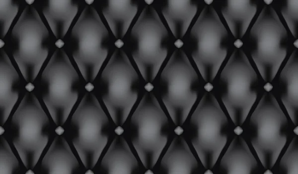 Siyah lüks quiltn vektör seamless modeli — Stok Vektör