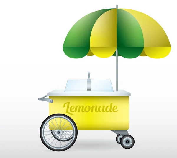 Limonade Stand Warenkorb Vektor Abbildung isoliert — Stockvektor