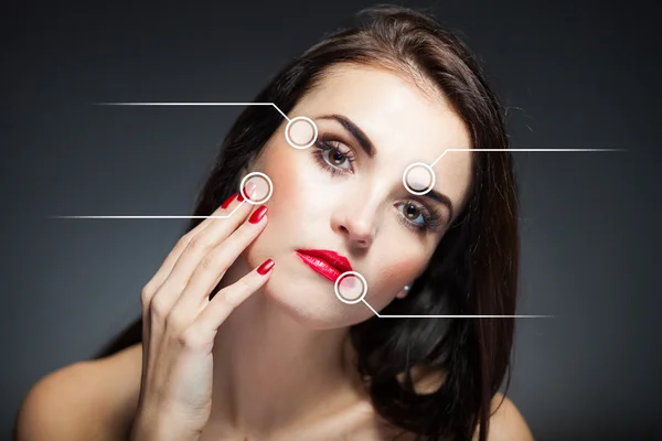 Schoonheid gezicht concept, Anti-Aging procedures — Stockfoto