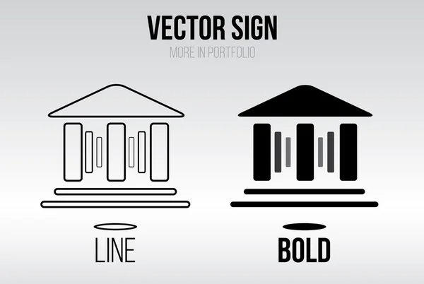 Conjunto de vector de icono lineal, diseño plano — Vector de stock