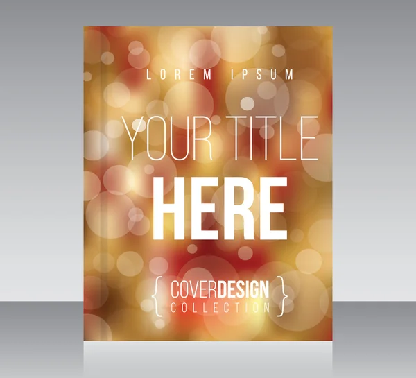 Cover Design Vektor Template, minimaler Stil — Stockvektor