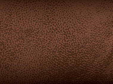 Brown leather, vector texture closeup clipart