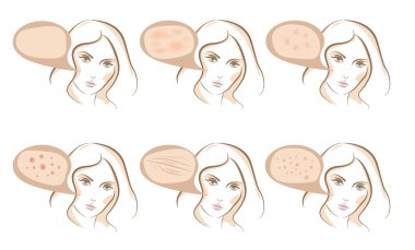 Yordamlar cilt üzerinde anti-aging yüz kavramı