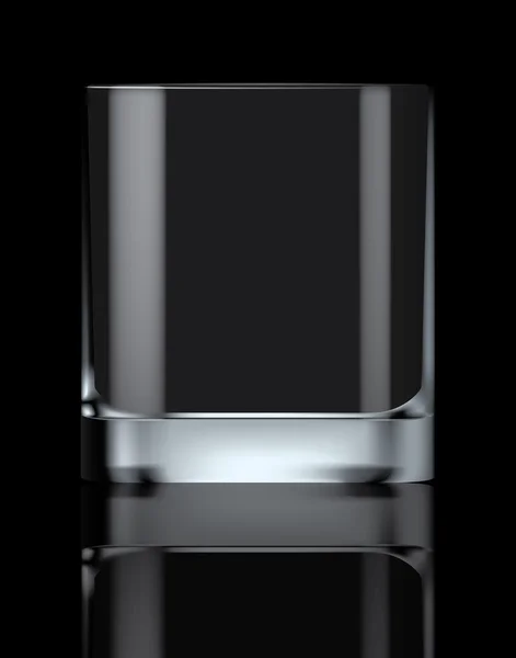 Transparenter Vektor für leeres Trinkglas — Stockvektor