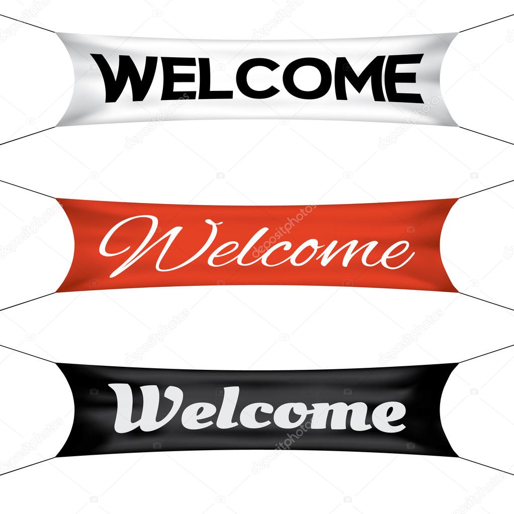 Welcome banner Vector Art Stock Images | Depositphotos