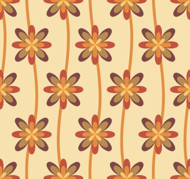 Sorunsuz çiçek duvar kağıdı vektör çizim