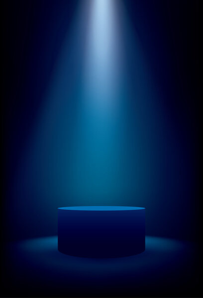 Подсветка сцены с огнями, векторным фоном
