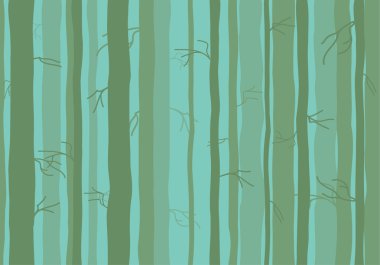 Sorunsuz ağaç duvar kağıdı, ağaçlar desen vektör 