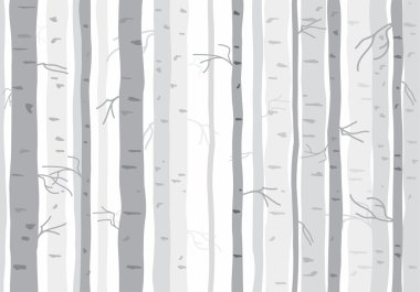 Seamless tree wallpaper, trees vector pattern  clipart