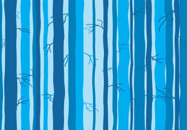 Sorunsuz ağaç duvar kağıdı, ağaçlar desen vektör 