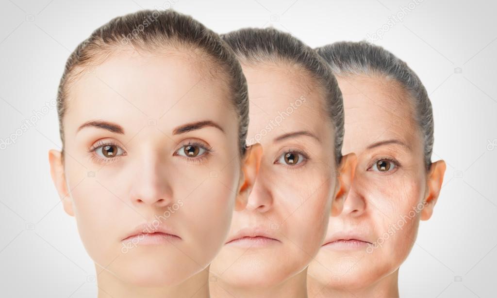 Aging process, rejuvenation anti-aging skin procedures