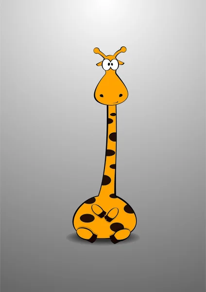 Акция в поддержку мультфильма про симпатичного жирафа — стоковый вектор