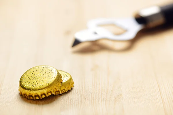 Beer bottle caps — Stock Photo, Image