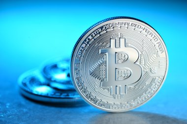 Gümüş Bitcoin sikke