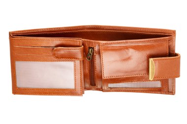 kahverengi deri cüzdan