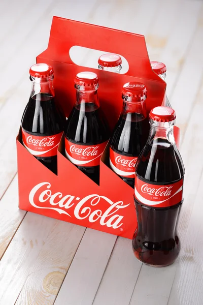 Coca-Cola Classic glass bottles — Stock Photo, Image
