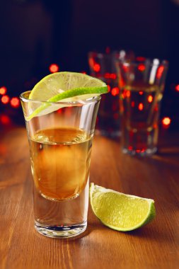 Tekila üzerinde bar counter