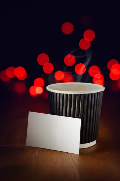 Holiday hett kaffe — Stockfoto