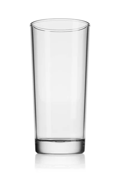 Beyaz Zemin Üzerinde Izole Edilmiş Boş Saydam Viski Bardağı Resimleme — Stok fotoğraf
