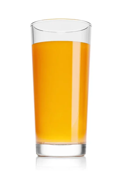 Glas Frischer Süßer Orangensaft Isoliert Auf Weißem Hintergrund Darstellung — Stockfoto