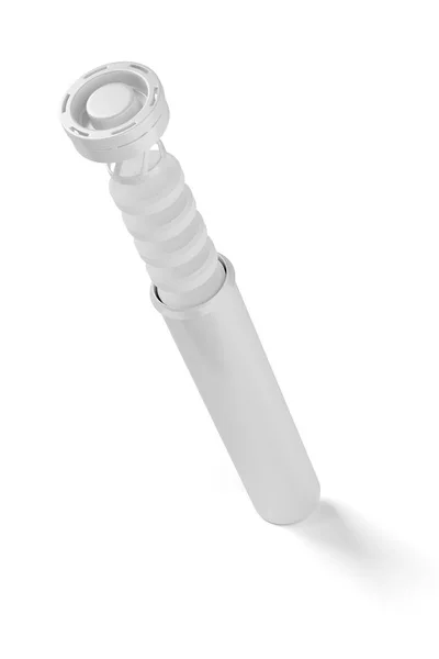 効率的な錠剤のための蓋付きホワイトチューブ デザインプレゼンテーションのためのモックアップ 3Dレンダリング図 — ストック写真