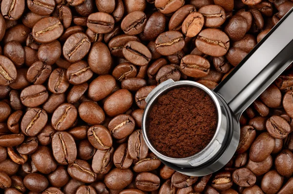 Espresso kaffe maskin innehavaren — Stockfoto