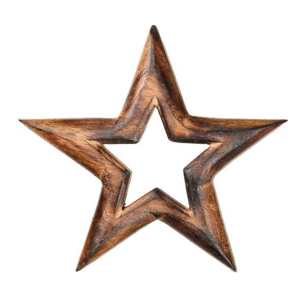 Wooden star — Stock Photo, Image