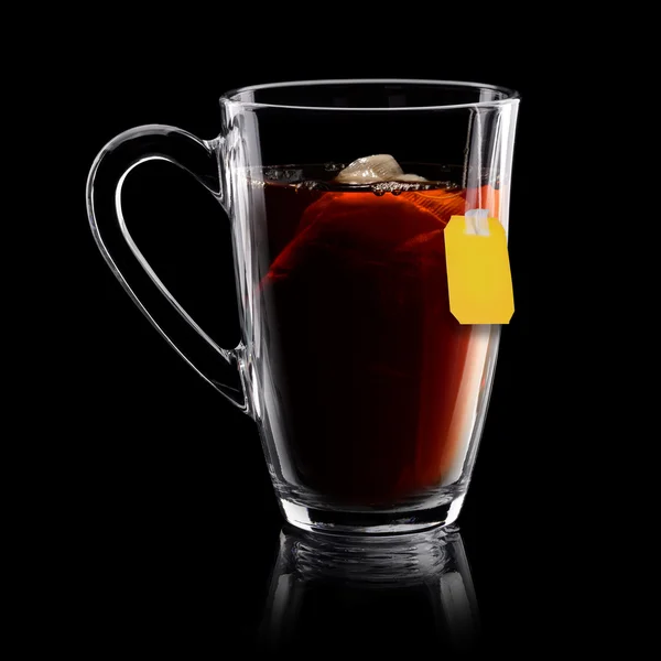 Tasse Tee mit Teebeutel — Stockfoto