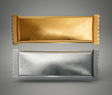 Silver and gold packages clipart