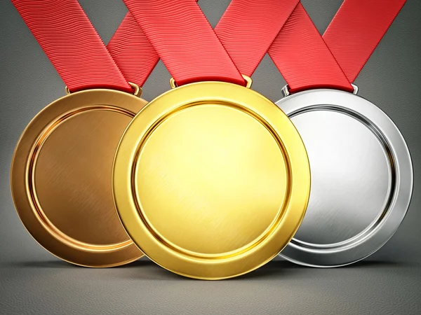 Three medals — Stock Photo, Image