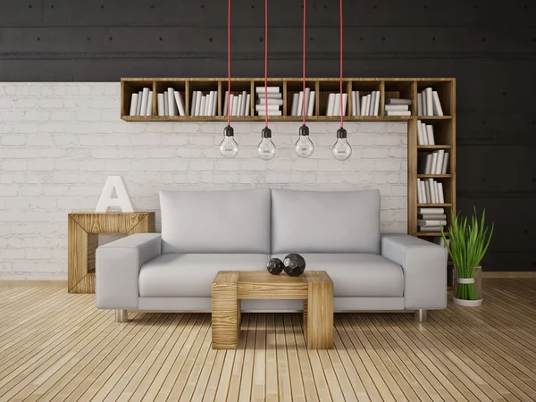 3D illustratie interieur — Stockfoto