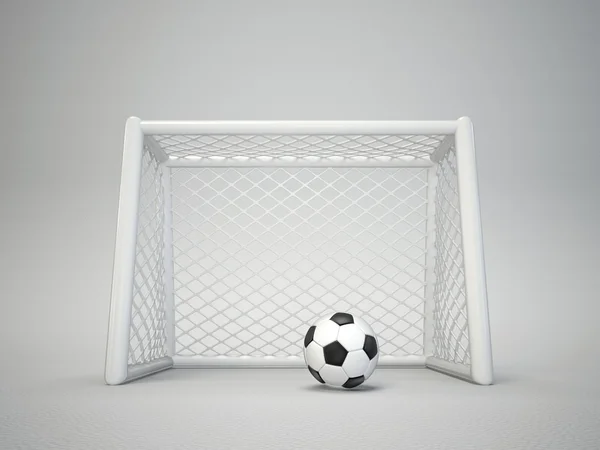 Futebol símbolo objetivo — Fotografia de Stock