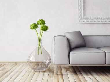 Güzel mobilyalar ile modern iç