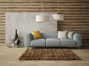 Güzel bir mobilya ile Oda