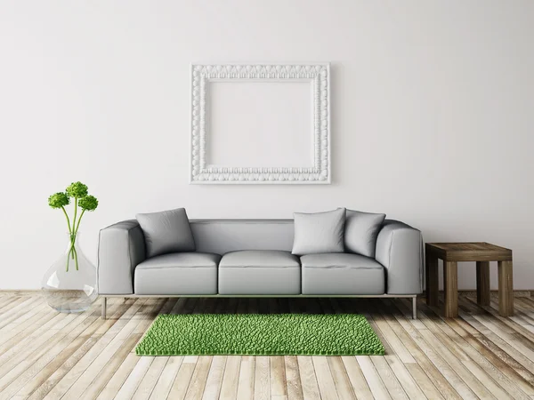 Современный интерьер и красивая мебель — стоковое фото