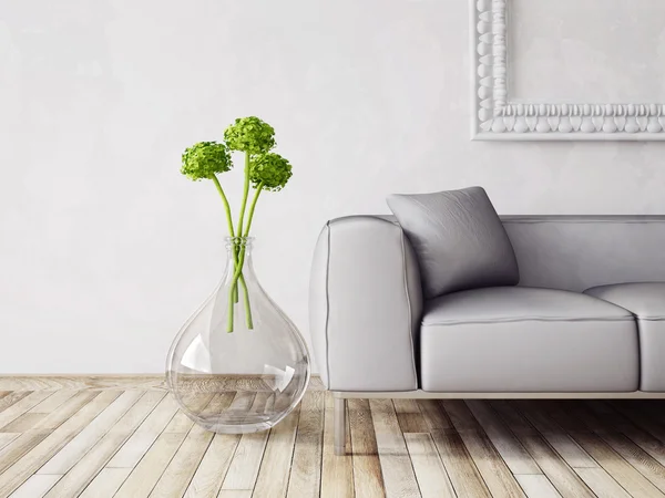 Modern interieur met mooie meubels — Stockfoto