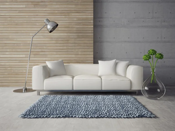 Modern interieur met mooie meubels — Stockfoto