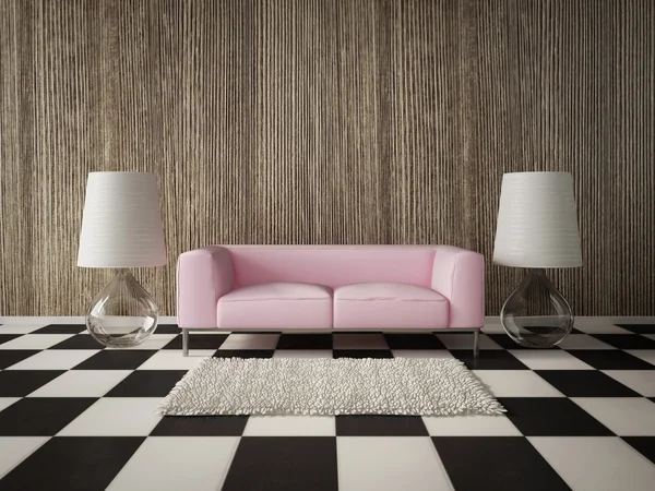 Güzel bir mobilya ile Oda — Stok fotoğraf