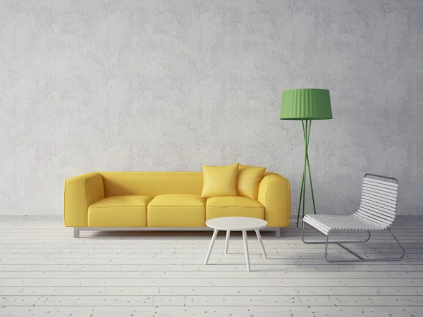 3d living room  interior — Stock Photo, Image